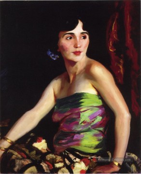 Isolina Maldonado espagnol Portrait de danseur Ashcan école Robert Henri Peinture à l'huile